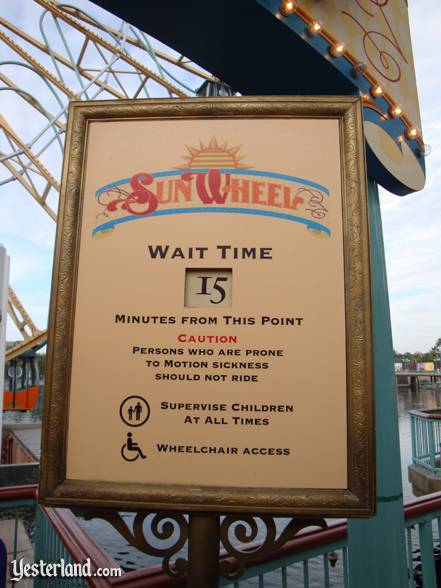 Sun Wheel photo for Yesterland article