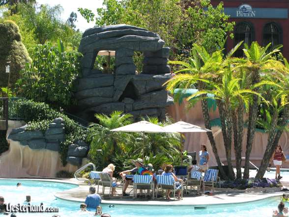 Skull Rock at Disneyland Hotel's Never Land Pool