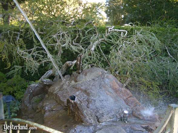 water shooting at Tritons Garden, Disneyland: 2003, by Allen Huffman