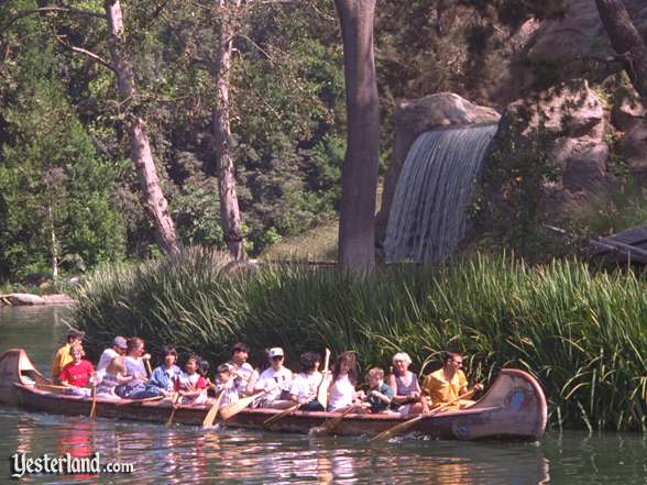 Davy Crocketts Explorer Canoes in Disneyland, 1996