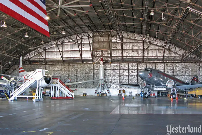 Inside the Airline History Museum hangar