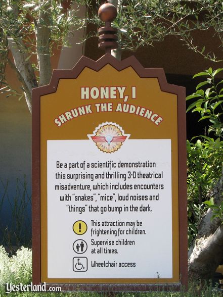 Photo of Honey, I Shrunk the Audience warning sign