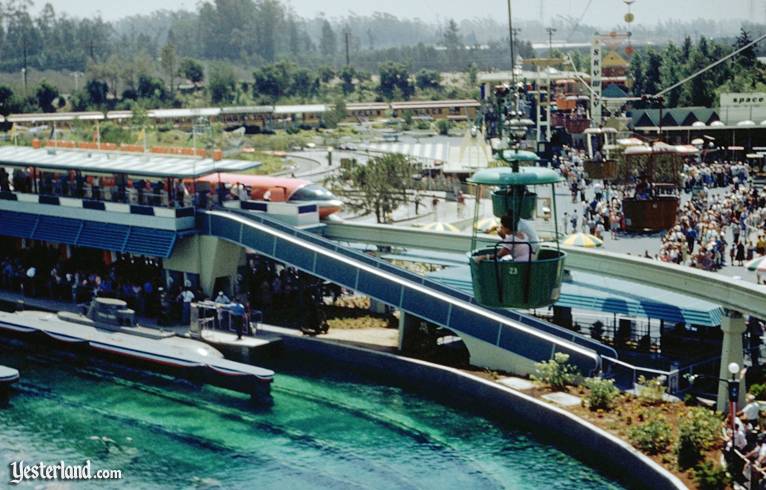 Disneyland Skyway above Submarine Lagoon