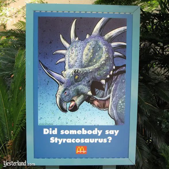 McDonald’s Styracosaurus poster: 2007 by Werner Weiss.