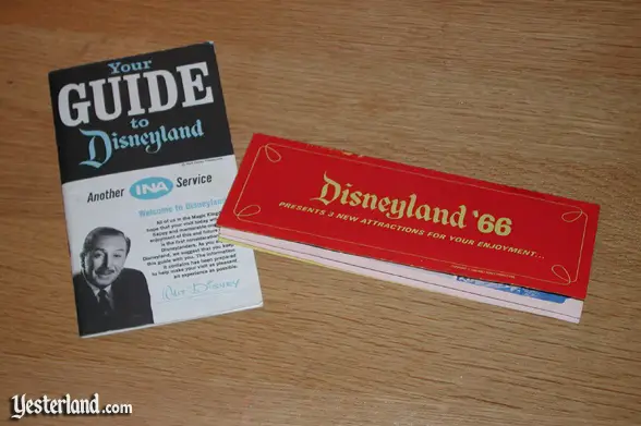 Photo of 1966 Disneyland Guide and New Attraction Brochure