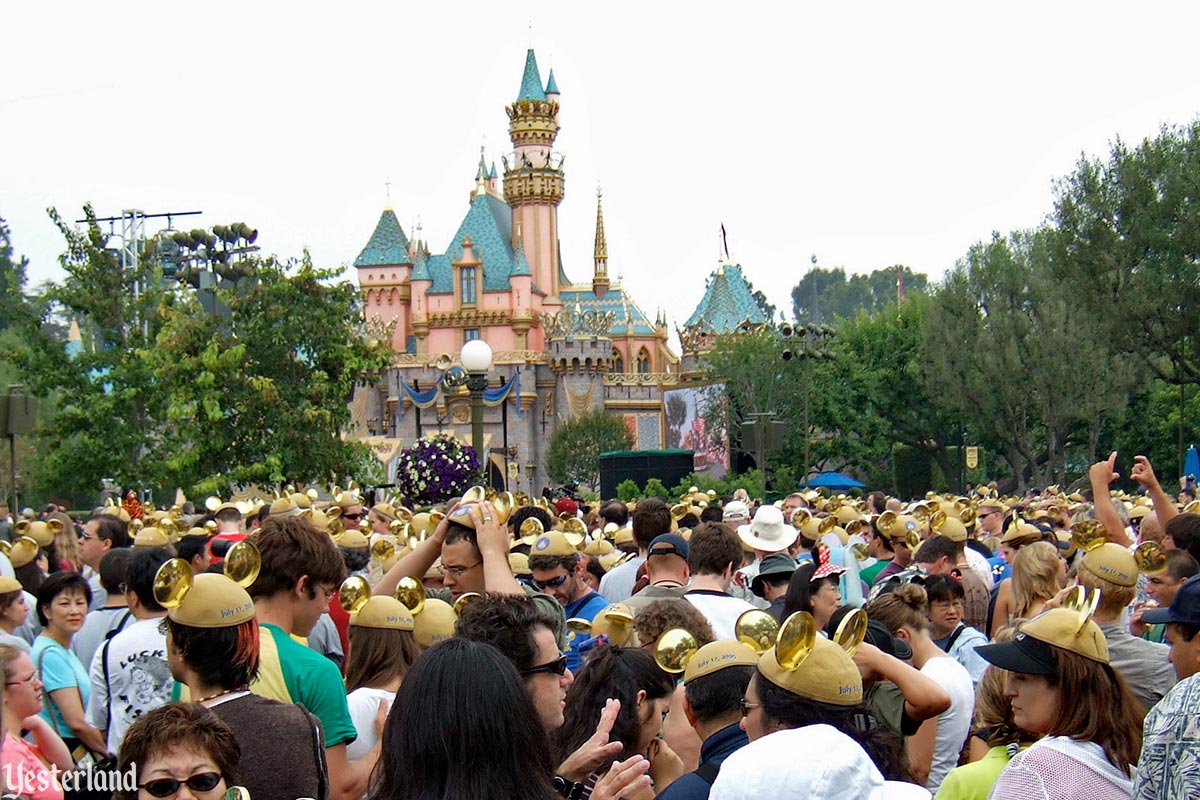 Golden Mouse Ears at Disneyland, July 17, 2005
