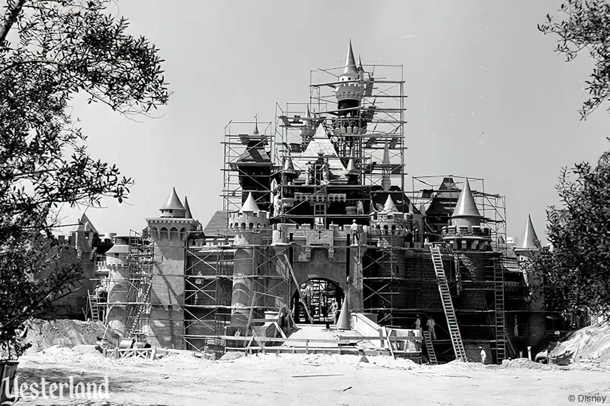 Disneyland construction in 1955