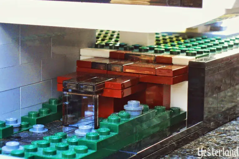 LEGO model of the House of the Future at Disneyland