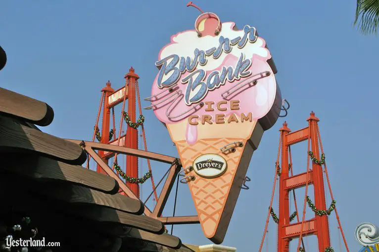 Bur-r-r Bank Ice Cream at Disney's California Adventure