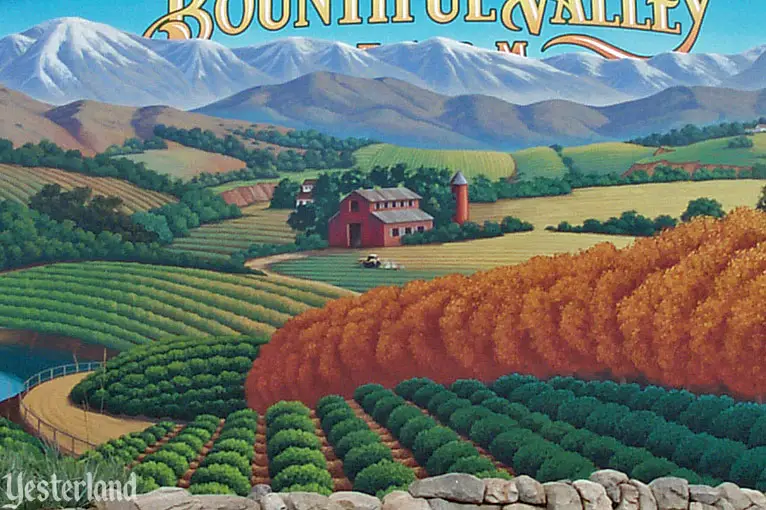 Bountiful Valley Farm Mural at Disney California Adventure