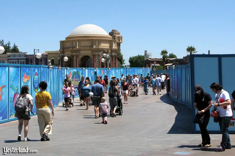 construction wall at Disney's California Adventure