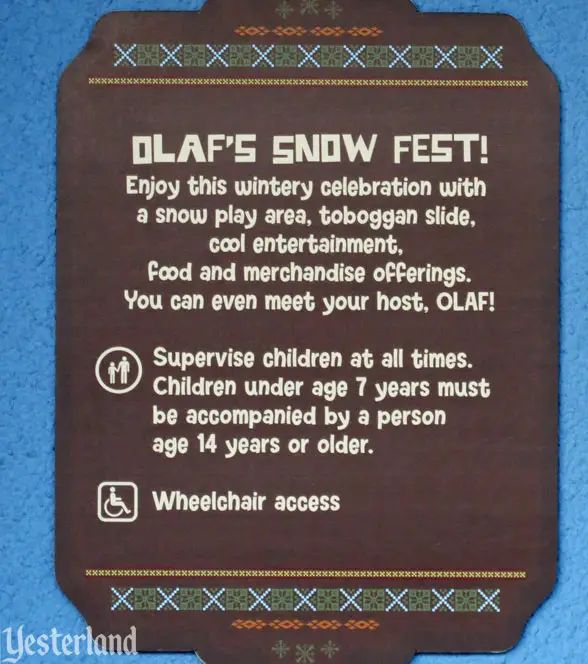 Olaf’s Snow Fest at Disney California Adventure