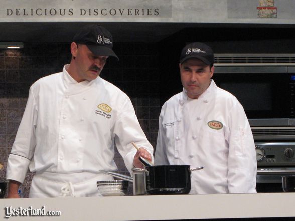 Chef at culinary demo, Epcot Food and Wine Festival, 2010