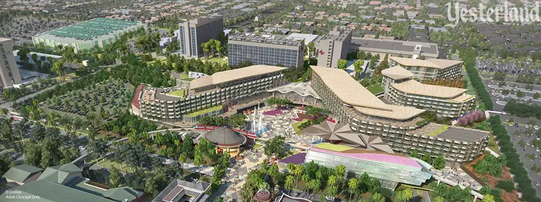 New 700-room hotel at the Disneyland Resort, artist concept only