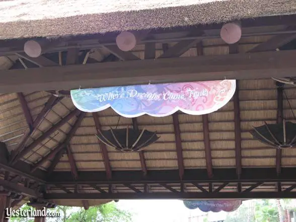 Disney’s Animal Kingdom Lodge with a sign for The Year of a Million Dreams