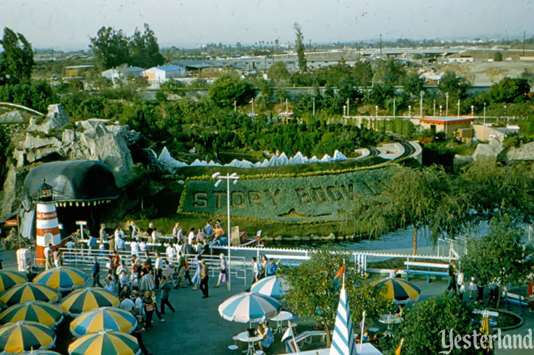 Storybook Land from the Skyway at Disneyland