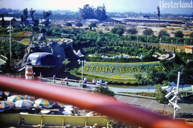 Storybook Land from the Skyway at Disneyland