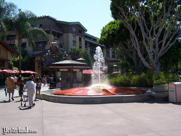 Fountain at Downtown Disney at Disneyland