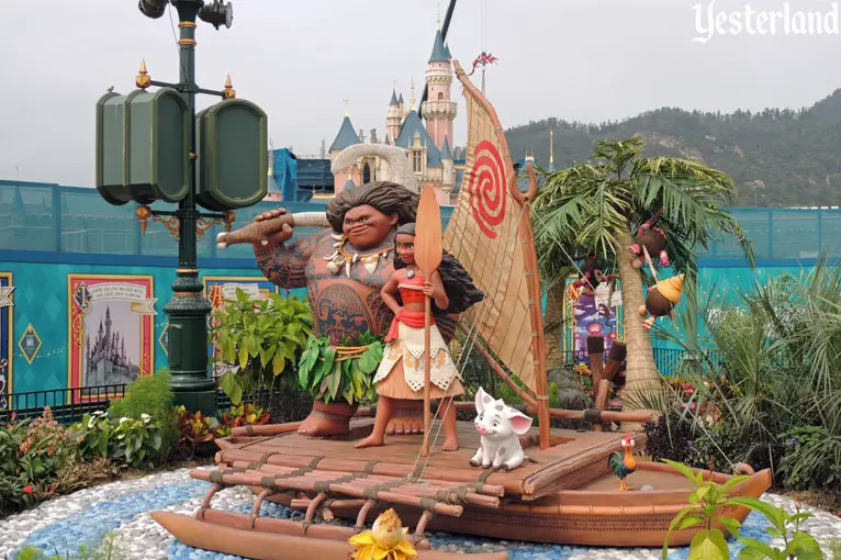 Castle transformation at Hong Kong Disneyland