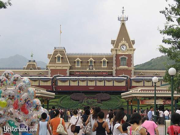 Main Street Station at Hong Kong Disneyland