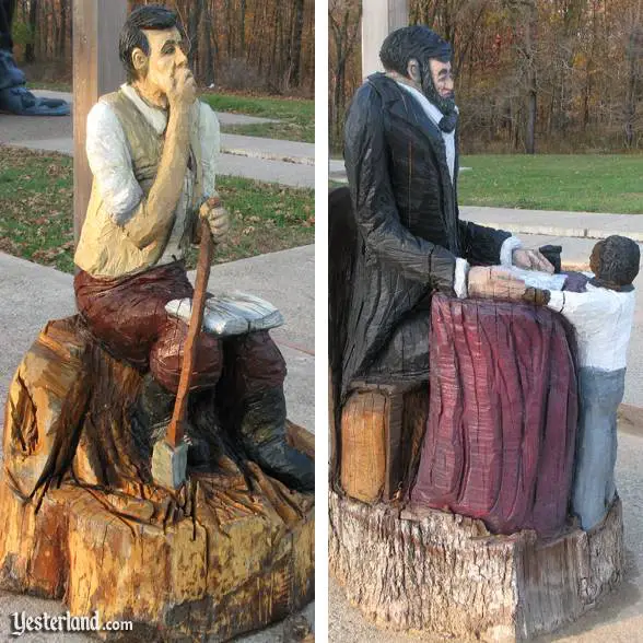 Abraham Lincoln artwork at Lincoln Springs Resort