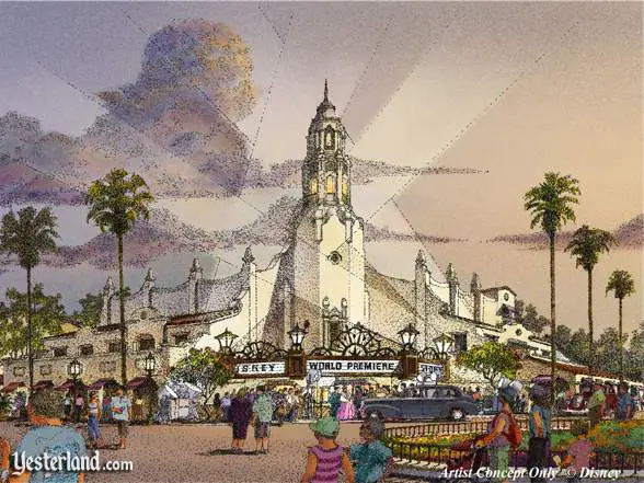 Artist rendering of Carthay Circle (Disney’s California Adventure press release): © Disney