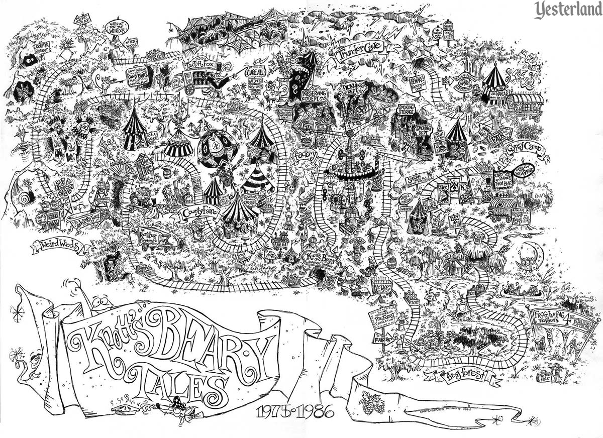 Knott's Bear-y Tales 'fun map' by Chris Maerritt (reduced)