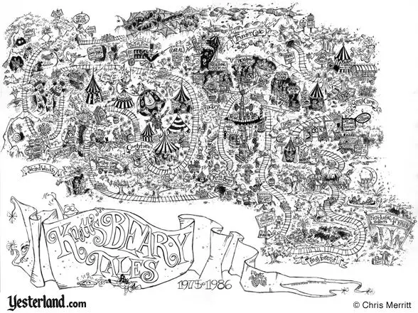 Knott's Bear-y Tales 'fun map' by Chris Maerritt (reduced)