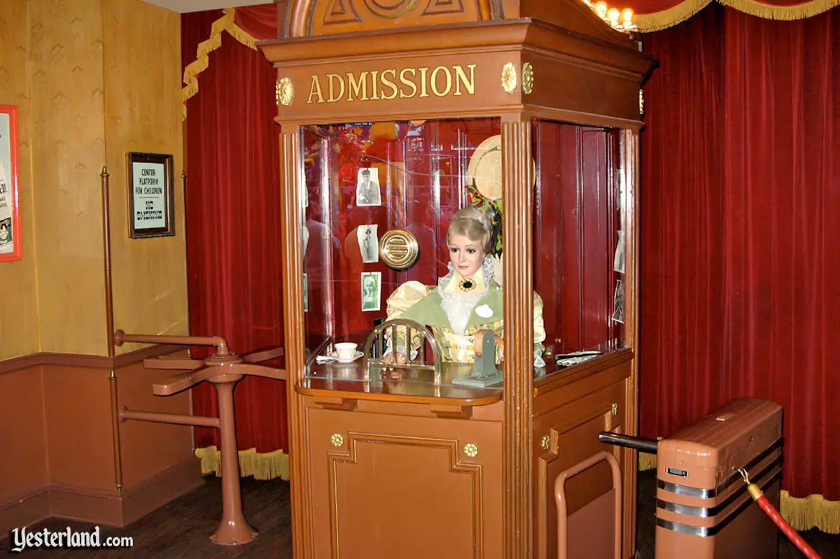 Box office at the Main Street Cinema at Disneyland