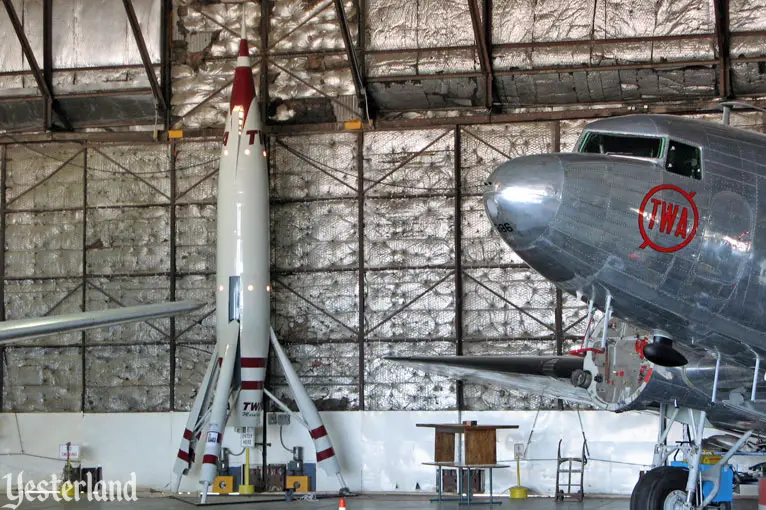 Inside the Airline History Museum hangar