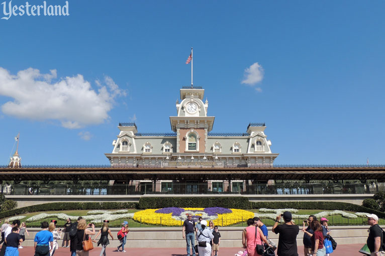 Magic Kingdom Entrance and Train Station Background Wallpaper