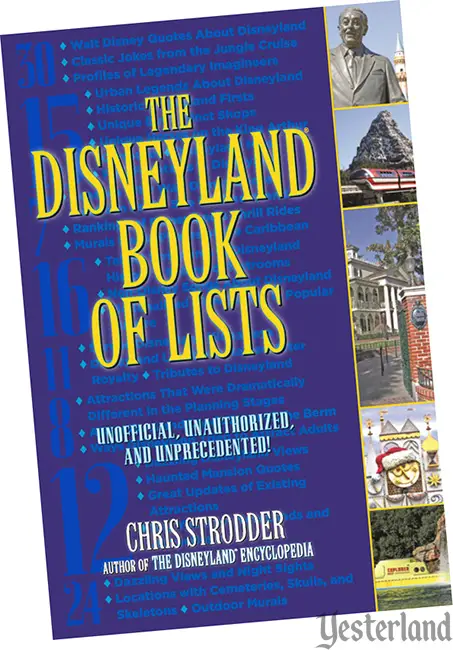 front cover: The Disneyland Book of Lists