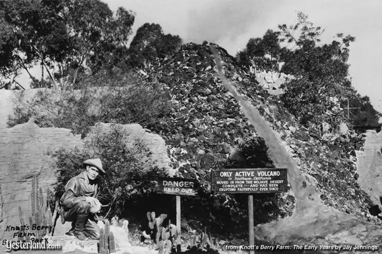 Photo from Knott’s Berry Farm: The Early Years: Active Volcano, 1939