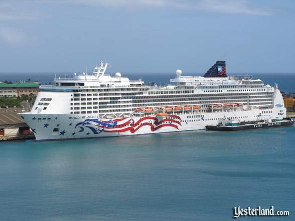 Photo of Pride of America in Honolulu Harbor