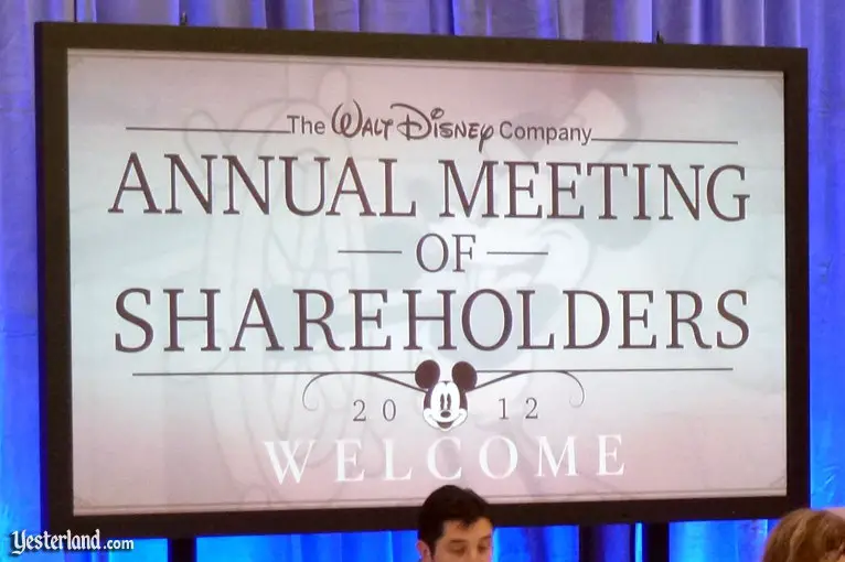 2012 Annual Meeting of The Walt Disney Company