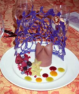Photo of dessert at Winemaker Dinner, November 4, 2001