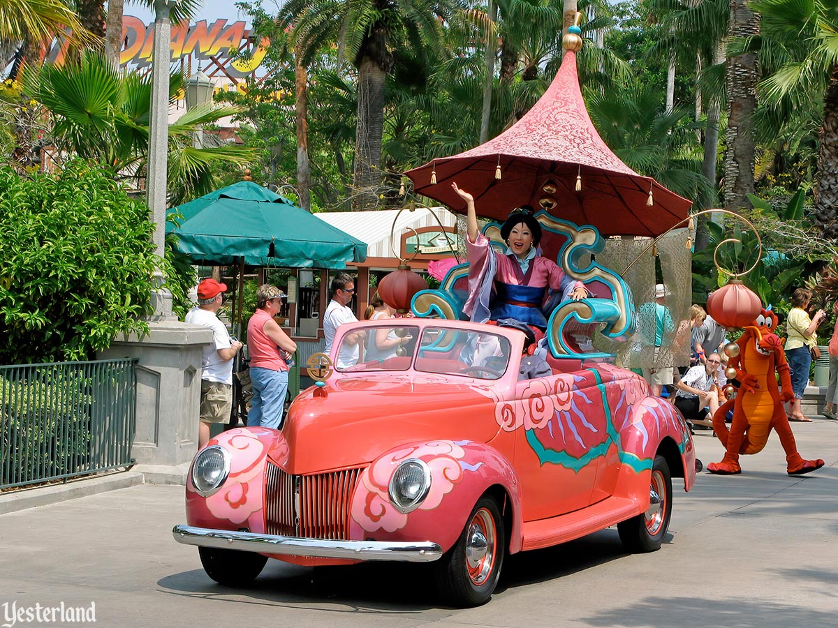 Mulan car in Disney Stars and Motor Cars parade