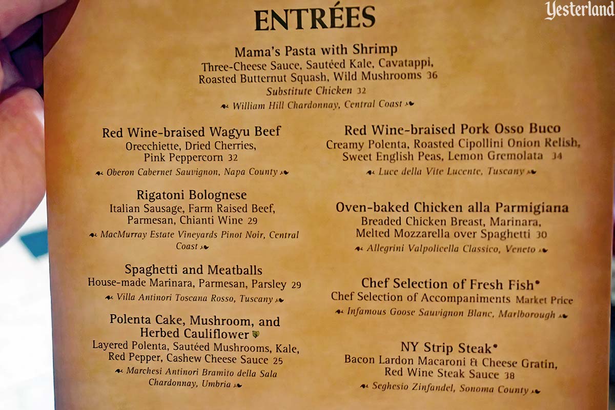 Mama Melrose’s Ristorante Italiano at Disney’s Hollywood Studios