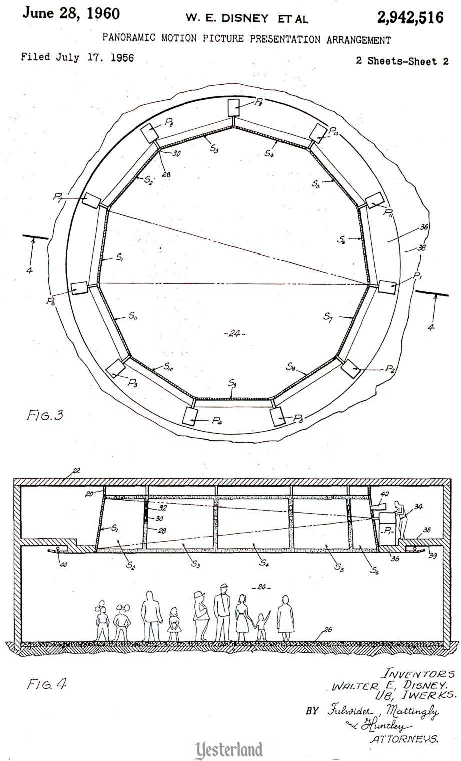 U.S. Patent number 2942516 drawing, sheet 2 of 2